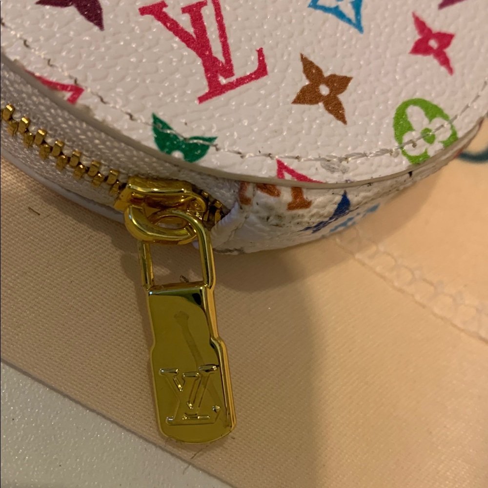 Louis Vuitton Multicolor Monogram Round Coin Purse - White/Multi - Picture 5 of 5